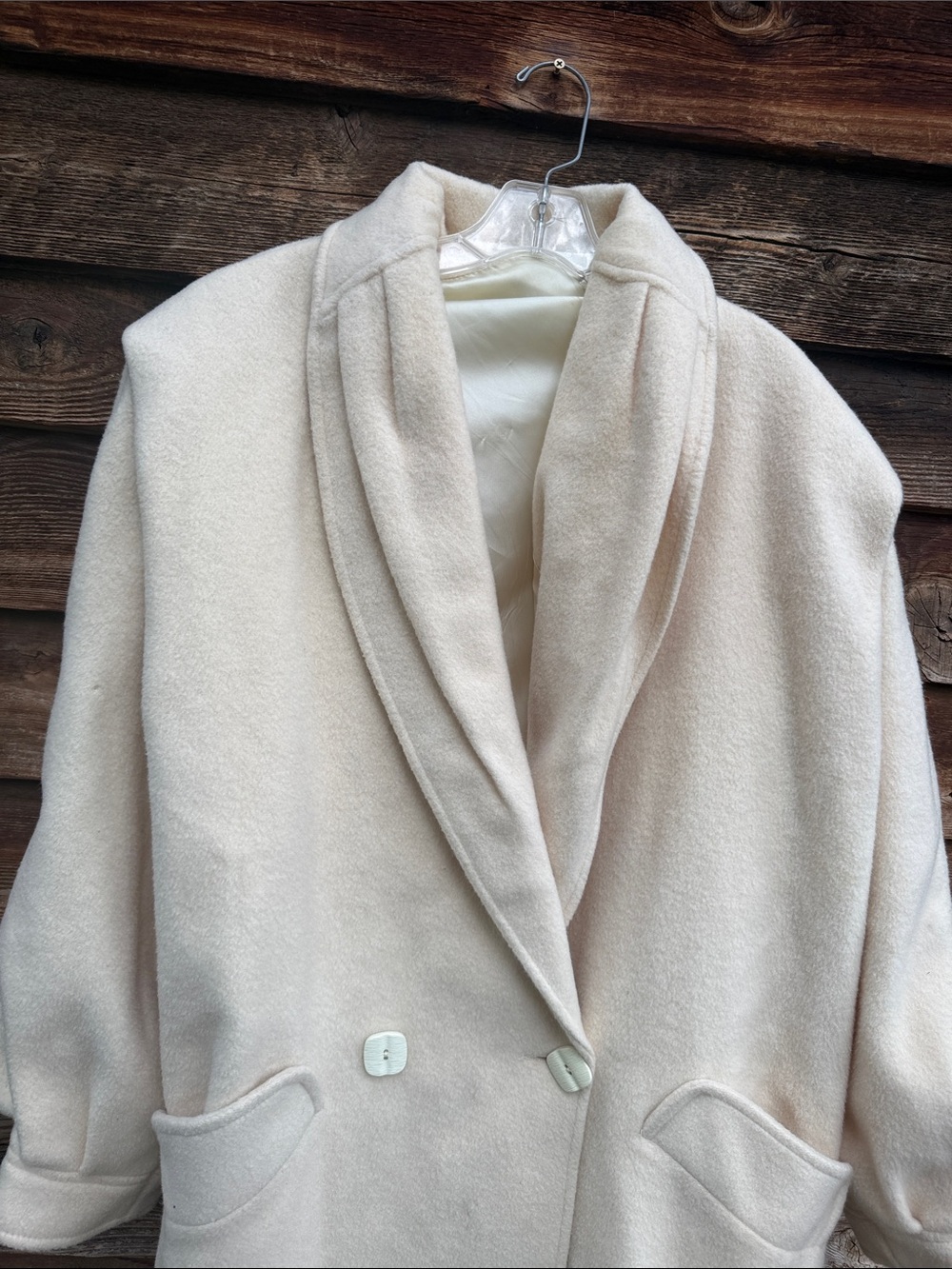 Made in USA vintage lined wool coat